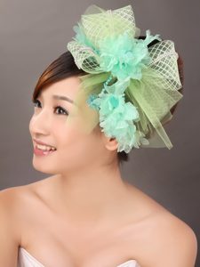 Colorful Tulle Beaded Wedding Fascinators