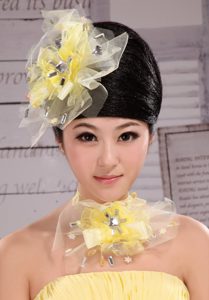 Rhinestones Lovely Tulle Hairpins Birdcage Veils