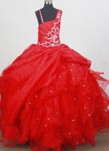 Beaded Classical Floor-length Ball Gown Little Girl Pageant Dress