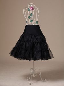 Brand New Black Organza Tea-length Wedding Petticoat