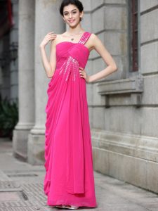 Glamorous Sleeveless Sequins Zipper Prom Dress