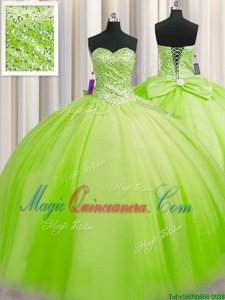 Big Puffy Sweet 16 Quinceanera Dress Military Ball and Sweet 16 and Quinceanera and For with Beading Sweetheart Sleeveless Lace Up