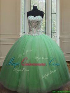 Cheap Sleeveless Beading Floor Length 15th Birthday Dress