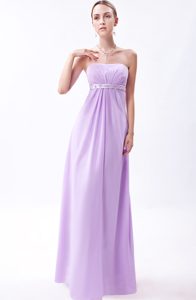 Beaded Belt Strapless Lilac Long 15 Dresses for Damas in Coamo