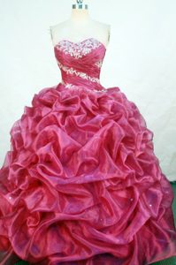 2013 Sweetheart Appliques Pick-ups Quinceanera Gown in Red