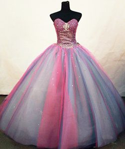 Cornwall Multi color Sweetheart Quinceanera Dress Sequined