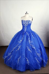 Appliques Royal Blue Ruching Quinceanera Dresses in Fremantle