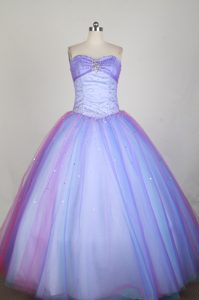 Sweetheart Colorful Floor-length Beading Dresses For a Quinceanera