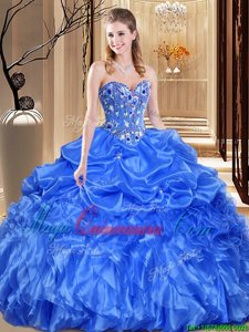 Sleeveless Lace Up Floor Length Lace and Appliques Sweet 16 Dresses