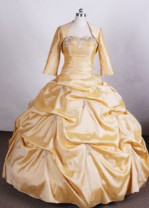 Ball Gown Beading Pick Ups Quinceanera Dress with Matching Jacket