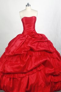 Red Pleating and Ruffles Quinceanera Gown Dresses in Avellaneda