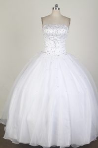 Elegant White 2013 Spring Quinceanera Ball Gown for Cheap