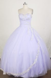 Fashionable Lilac Sweetheart Quinceanera Dress with Appliques