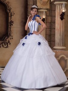 Ecatepec De Morelos Mexico Flowery One Shoulder White Quince Gown