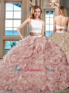 Straps Straps White Sleeveless Floor Length Beading and Ruffles Backless 15th Birthday Dress