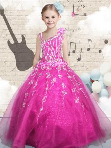 Sleeveless Beading Lace Up Pageant Dress Wholesale